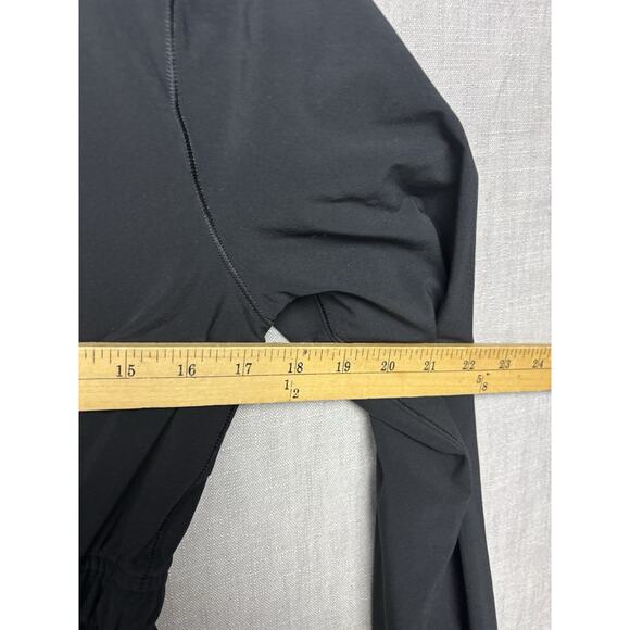 Lululemon Women Sights Seen Jacket Sz 8 Lightweight Woven Sweatwicking Black - Picture 7 of 10
